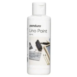 Panduro Lino Paint, vannbasert linoleumsmaling, hvit 80 ml