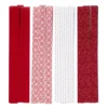Papirremser 32 stk. Klassisk rødt og hvitt tema – remsene er 45×1,5 cm
