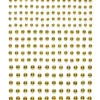Pearl stickers gull – 420 gullglinsende perleklistremerker. Ø4, 5, 6 mm