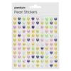 Pearl Stickers hjerte fargemiks – til sammen 240 iriserende hjerter med diameter 7 mm