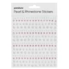 Pearl Stickers / Rhinestonehjerter – miks med 496 hjerter og perler med diameter 2–6 mm