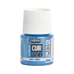 Pebeo Cuir Leather Duochrome 45 ml lærfarge, farger også PU-lær – blå og grønn