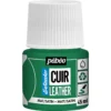 Pebeo Cuir Leather 45 ml lærfarge, farger også PU-lær – turkis, matt satengfinish