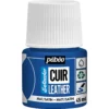 Pebeo Cuir Leather 45 ml lærfarge, farger også PU-lær – ultramarinblå, matt satengfinish