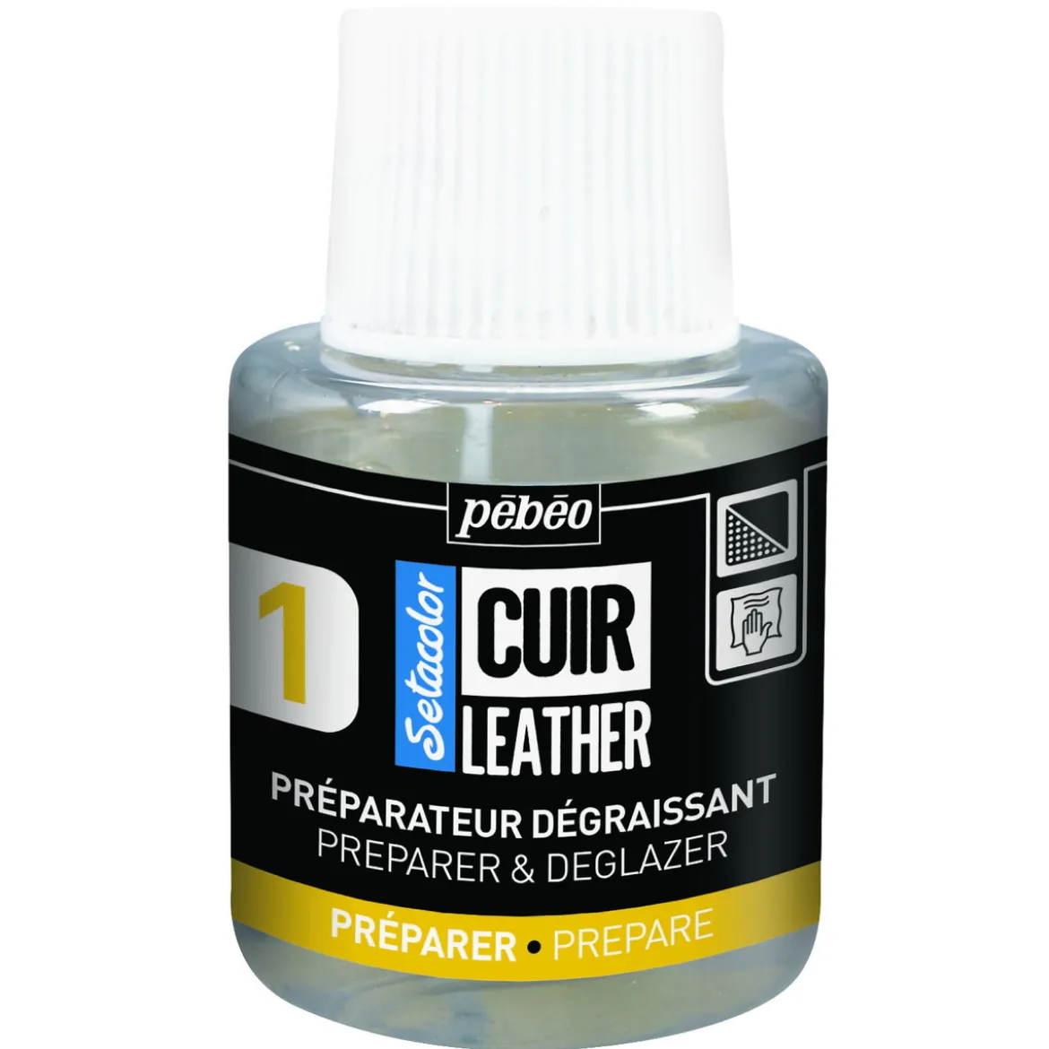 Pebeo Cuir Leather 110 ml Preparer Deglazer for lærfarge
