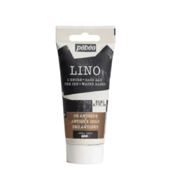 Pebeo Lino Ink 80 ml, vannbasert linoleumsfarge – Antique Gold