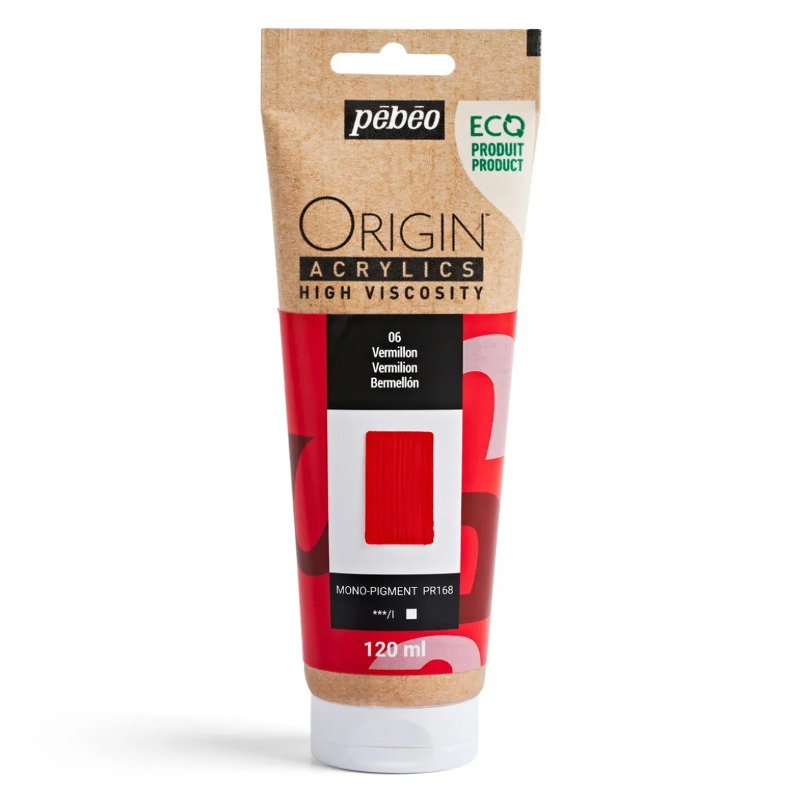 Pebeo Origin Acrylics akrylmaling 120 ml Vermilion 06