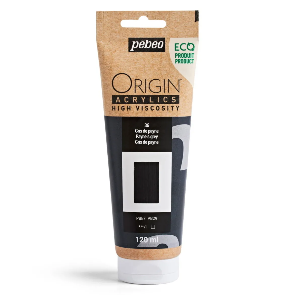 Pebeo Origin Acrylics akrylmaling 120 ml Titanium white 37
