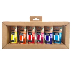 Pebeo Origin Acrylics Essentials 12-pakning, 12×60 ml i en bred palett