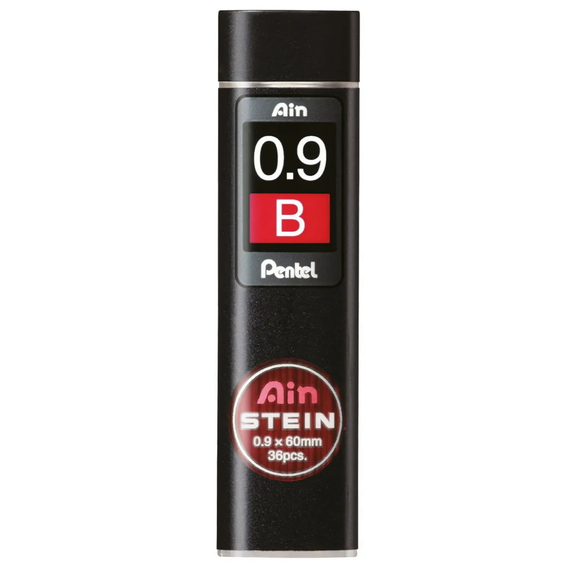 Pentel blyantstifter refill – 0,9 mm B. Inneholder 36 stifter.
