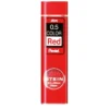 Pentel røde blyantstifter refill – 0,5 mm. Inneholder 20 stifter.