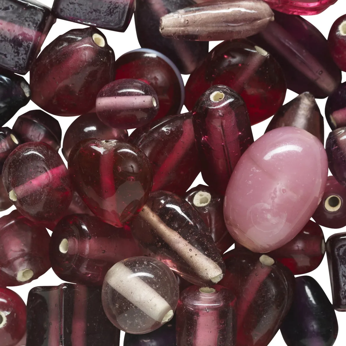 Perlemiks glass rosa nyanser