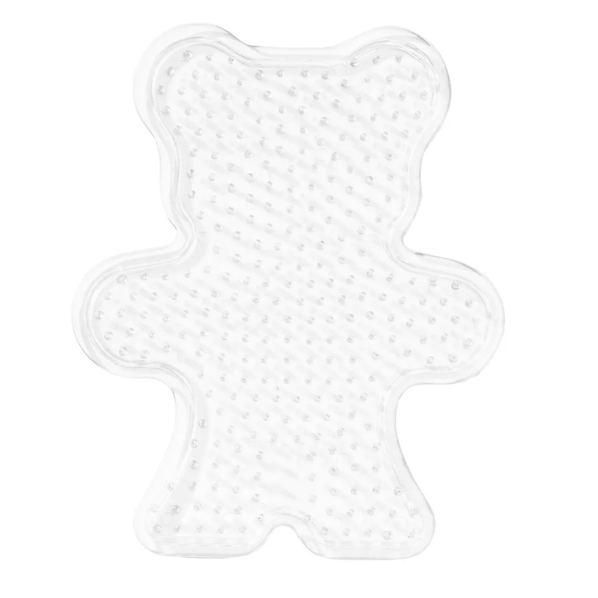 Perleplate Midi bamse, 10×12,5 cm – til våre rørperler med diameter 5 mm