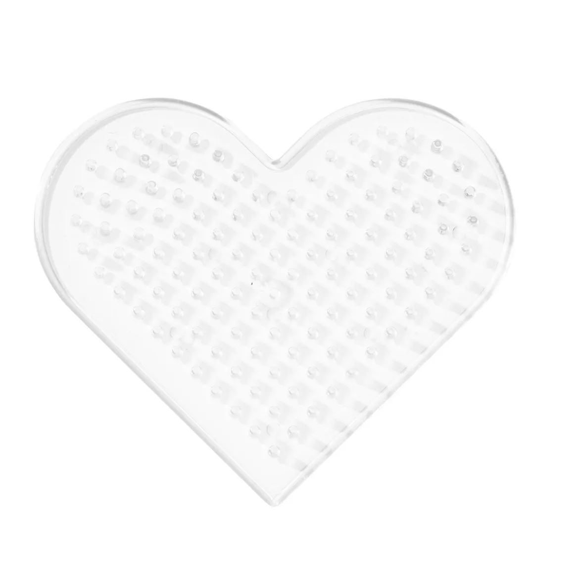 Perleplate Midi lite hjerte, 8×7,5 cm – til våre rørperler med diameter 5 mm