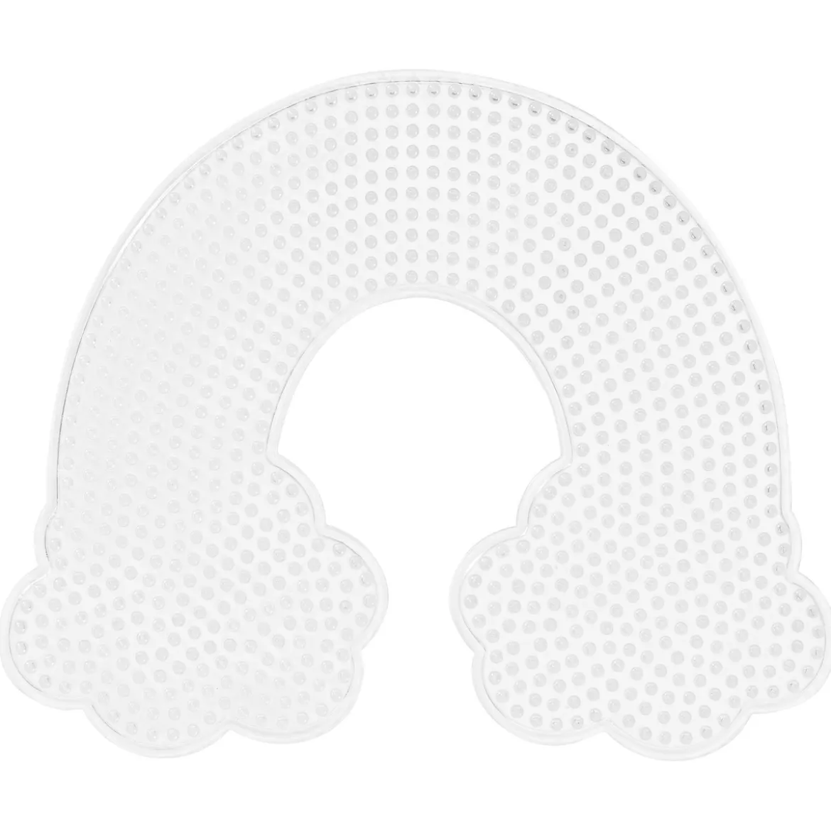 Perleplate Midi regnbue med sky, 20×16,5 cm – til våre rørperler med diameter 5 mm
