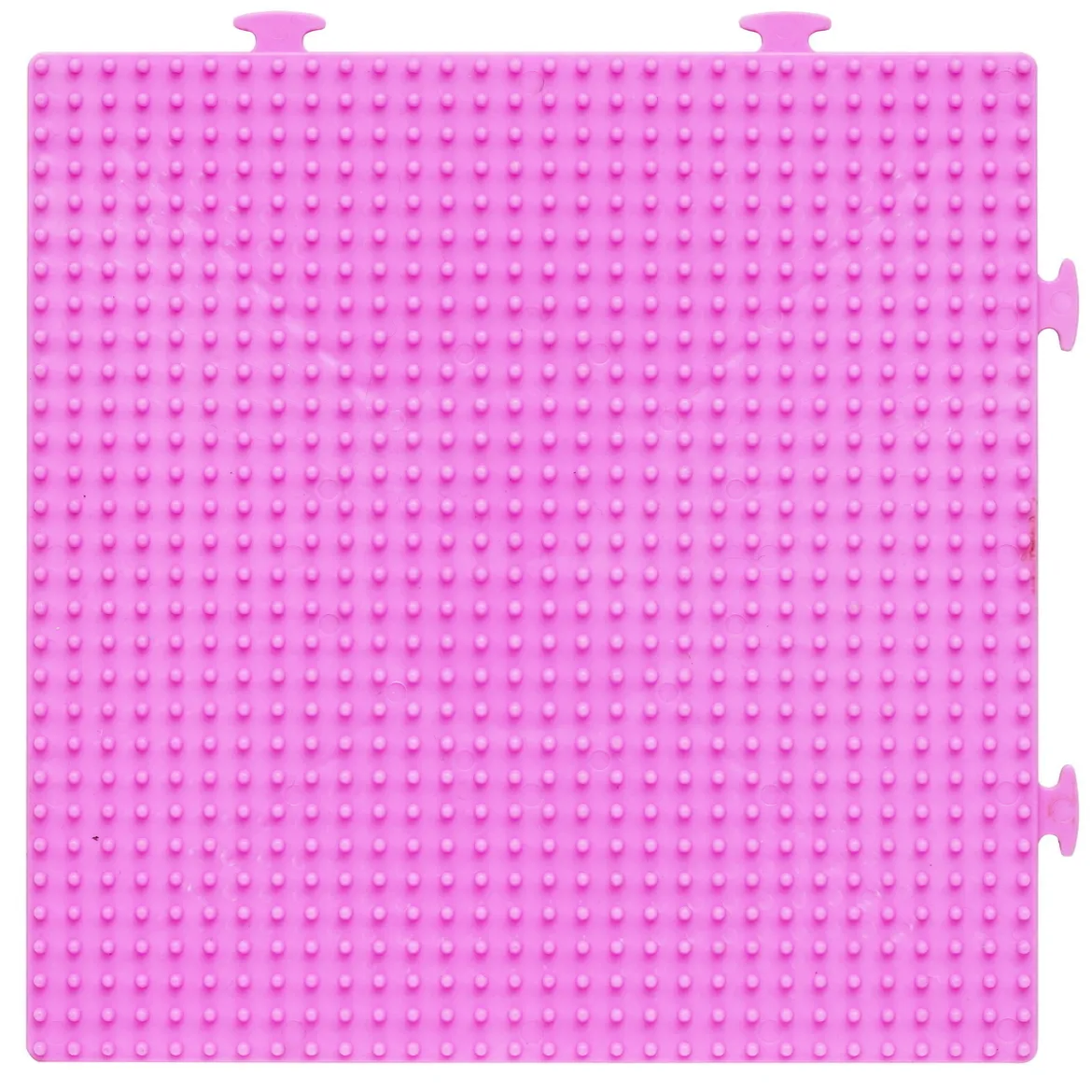 Perleplate Midi rosa kvadrat, byggbar, 15×15 cm – til våre rørperler med diameter 5 mm