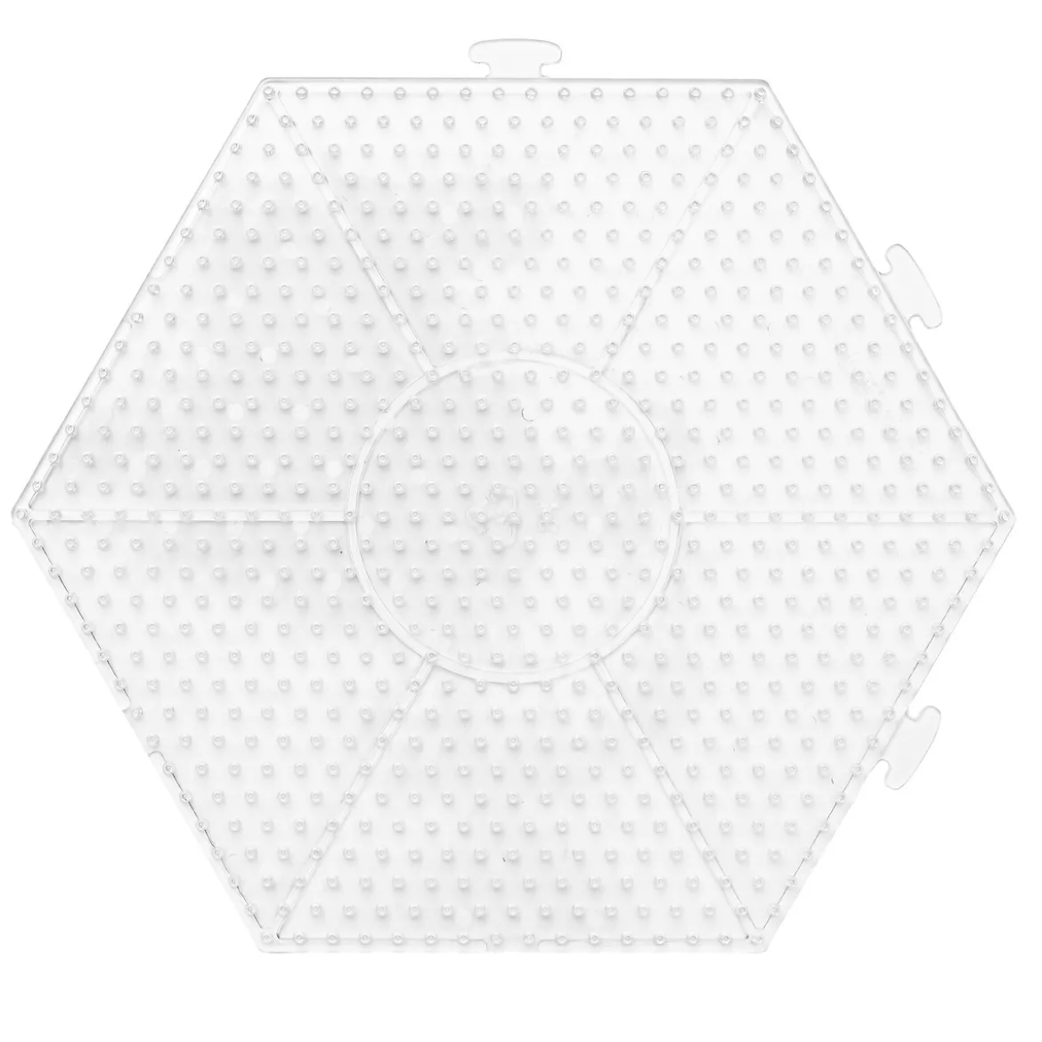 Perleplate Midi sekskant, 15,5×13,5 cm – til våre rørperler med diameter 5 mm