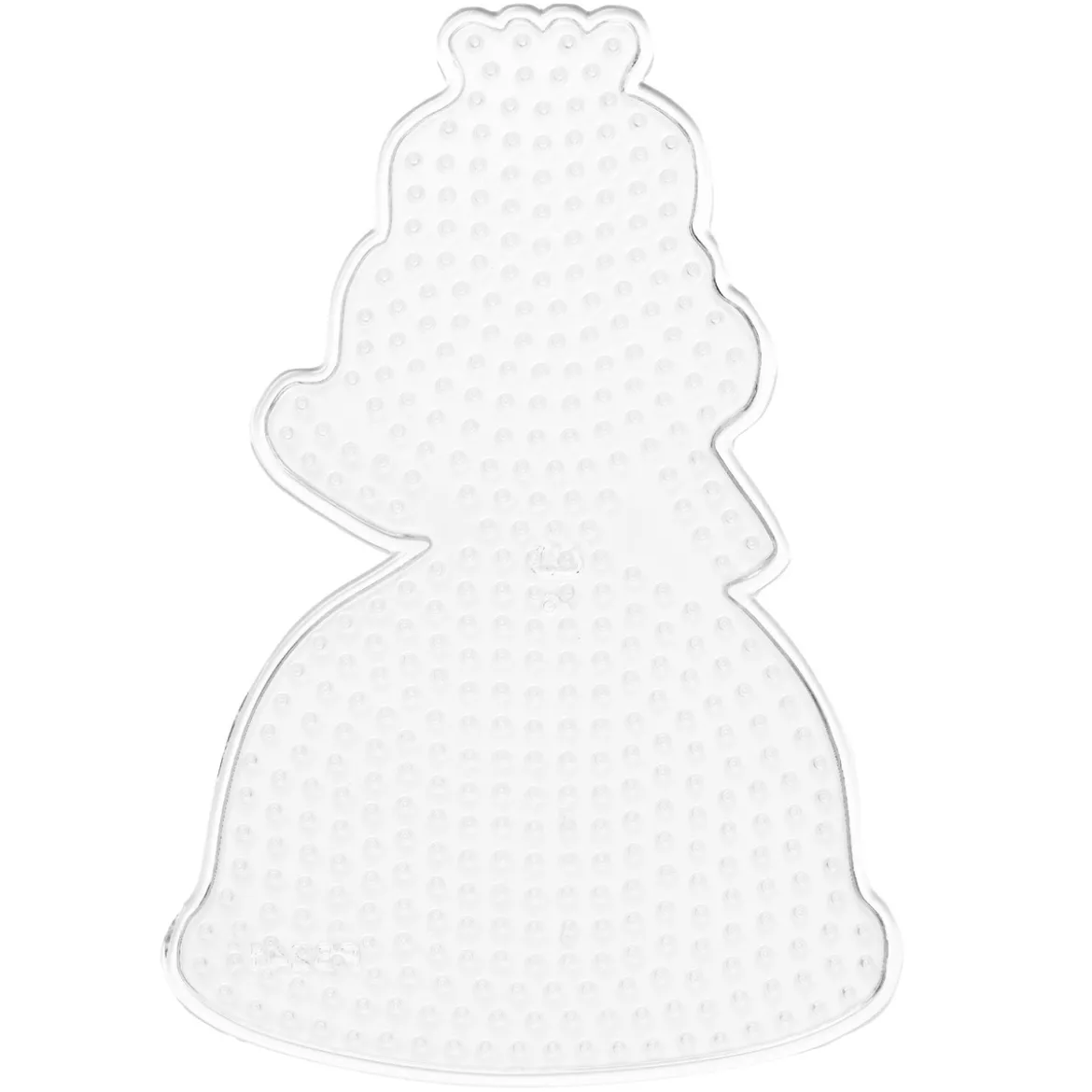 Perleplate Midi stor prinsesse, 10,5×15,5 cm – til våre rørperler med diameter 5 mm