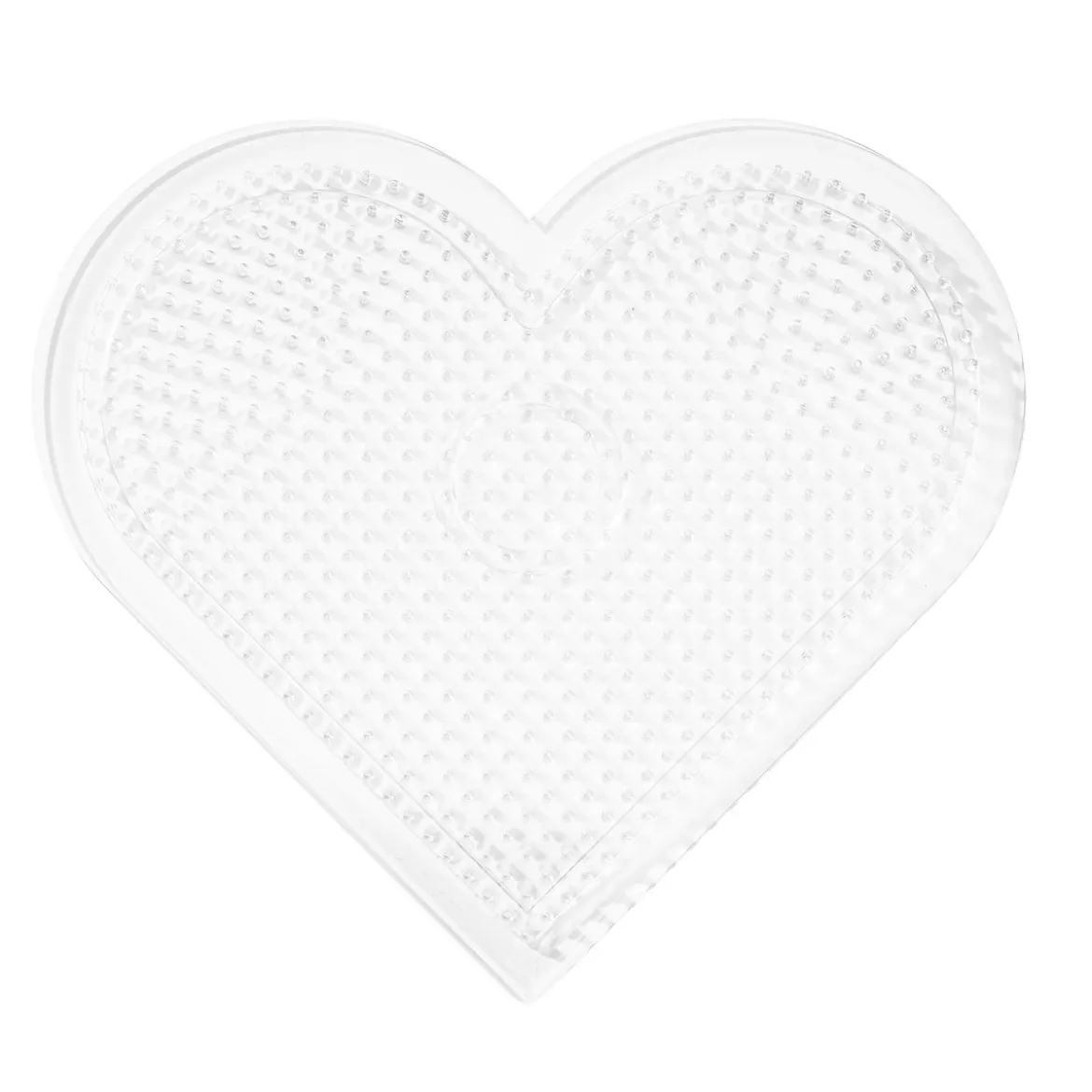 Perleplate Midi stort hjerte, 16,5×15,5 cm – til våre rørperler med diameter 5 mm
