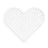 Perleplate XL hjerte, 17,5×15,3 cm – til våre XL-rørperler med diameter 9 mm