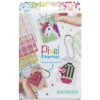 Pikselhobby Kit Cute – 3 nøkkelringer à 30×40 mm, 8 pikselplater og mønsterhefte