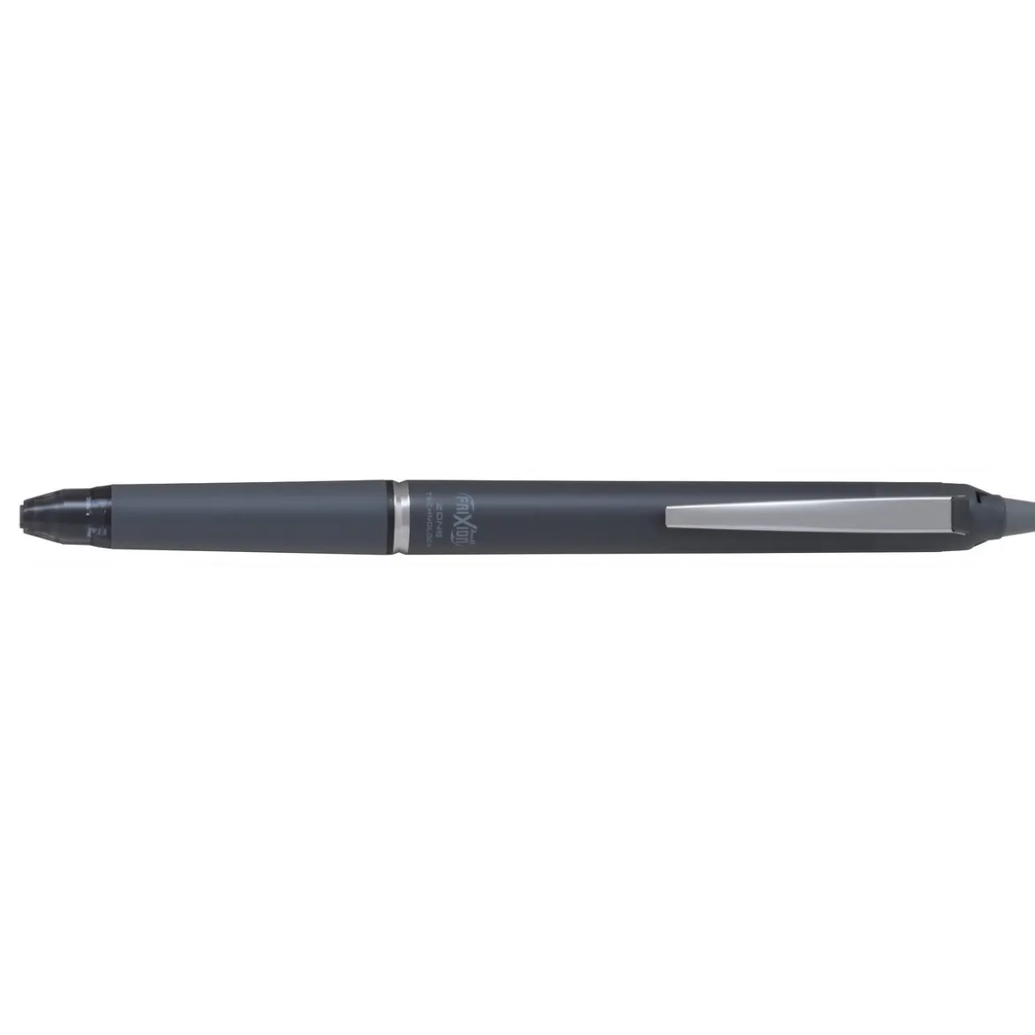 Pilot Frixion Ball Zone Grey 0,7 mm, svart blekkpenn med utviskbart gelblekk