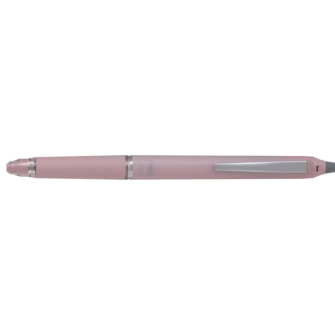 Pilot Frixion Ball Zone Pink 0,7 mm, svart blekkpenn med utviskbar gelblekk.