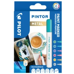 Pilot Pintor EF Metal 6-pk
