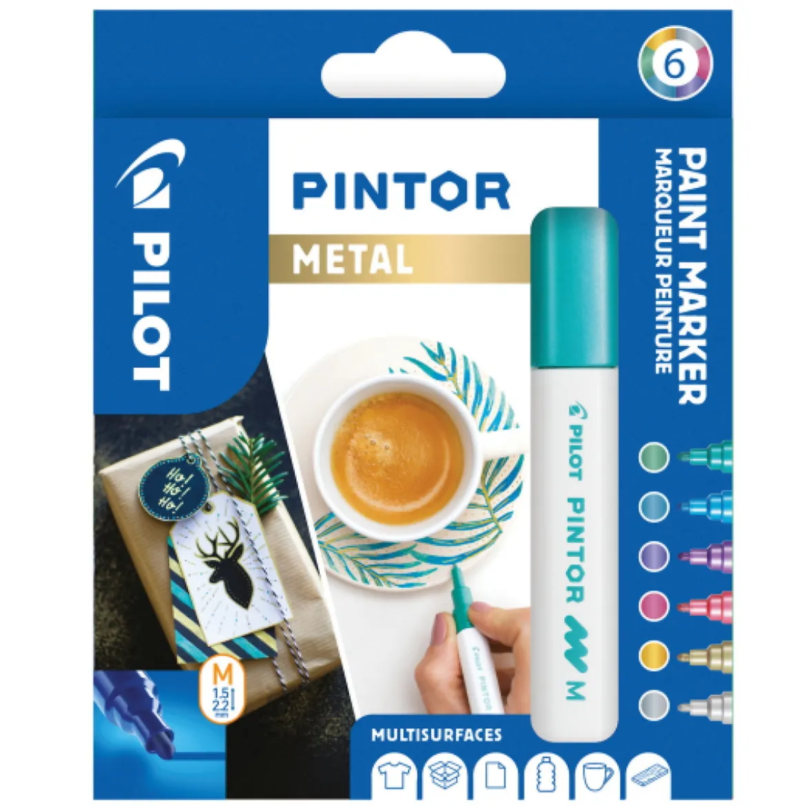 Pilot Pintor M Metal 6pk