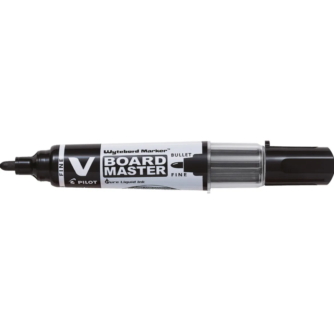 Pilot V-Board Master svart – whiteboardpenn med rund spiss