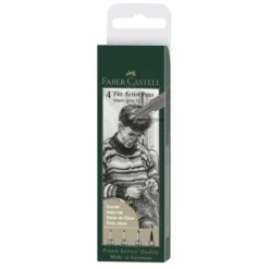 PITT artist pen set 4-pack – warm grey