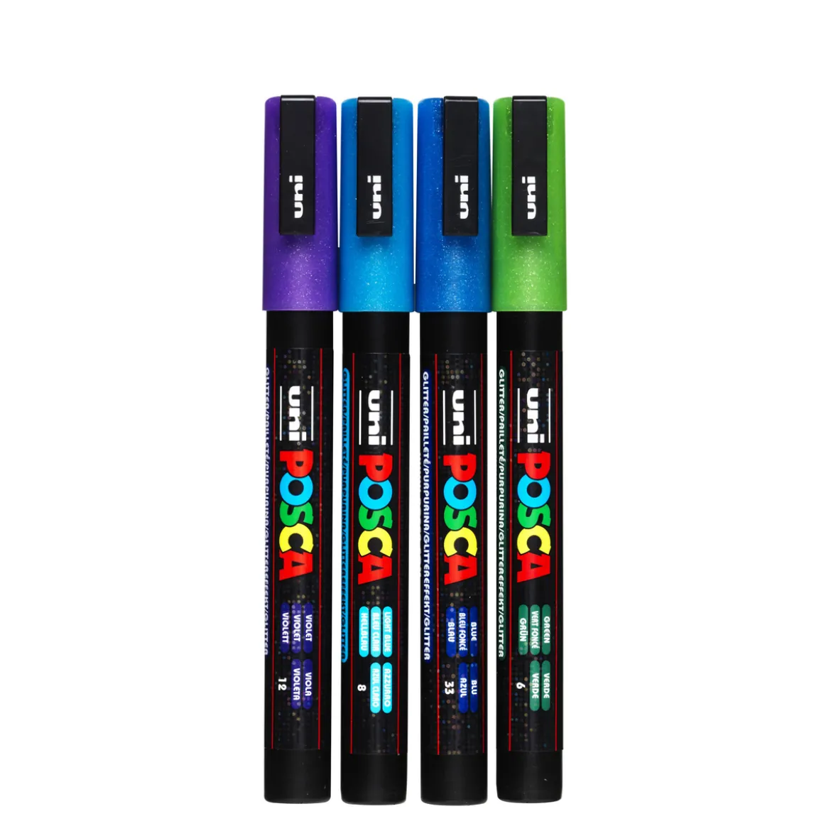 Posca PC3MLx4 Glitter Kald mix