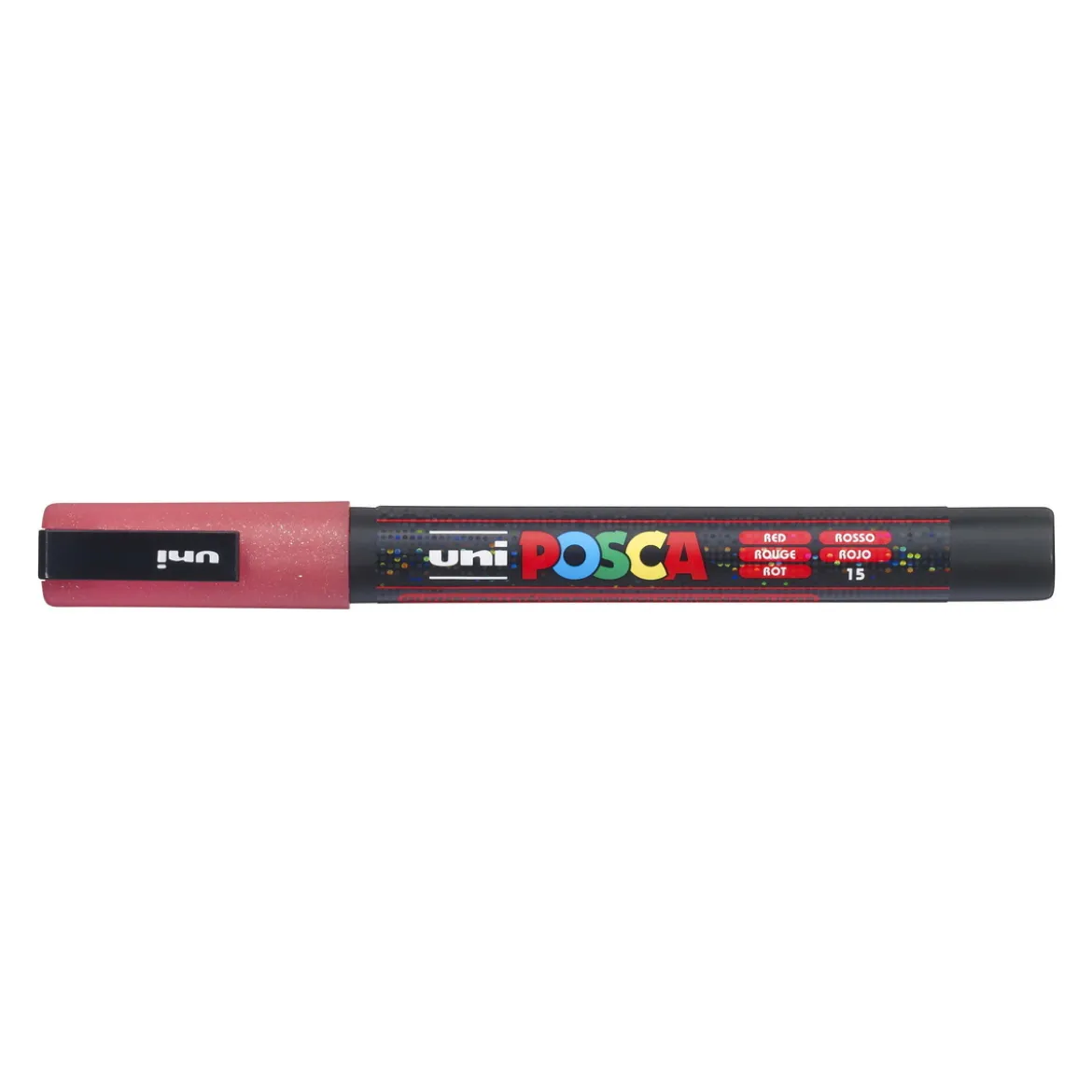Posca PC-3M Red glitter 40 (0,9-1,3 mm)