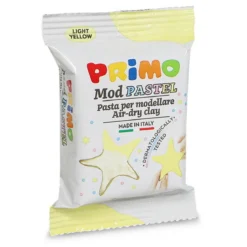Primo lufttørkende leire, pastellgul 250 g