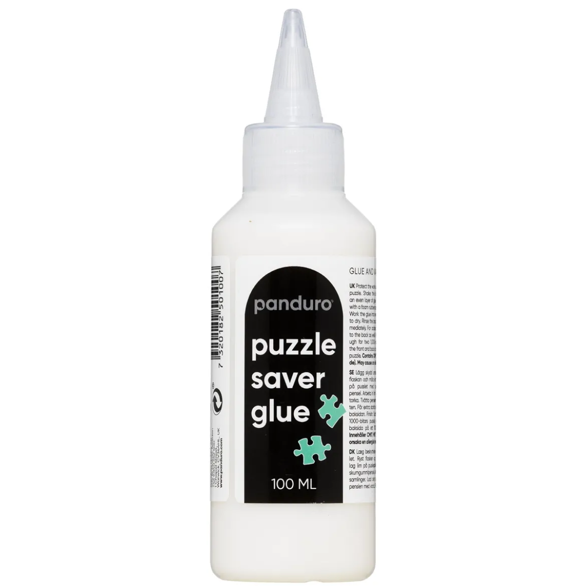 Puzzle Saver Glue, 100 ml puslespillim som gjør det mulig å lime sammen puslespill