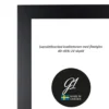 Ramme 4E sort flatlist 40x40cm