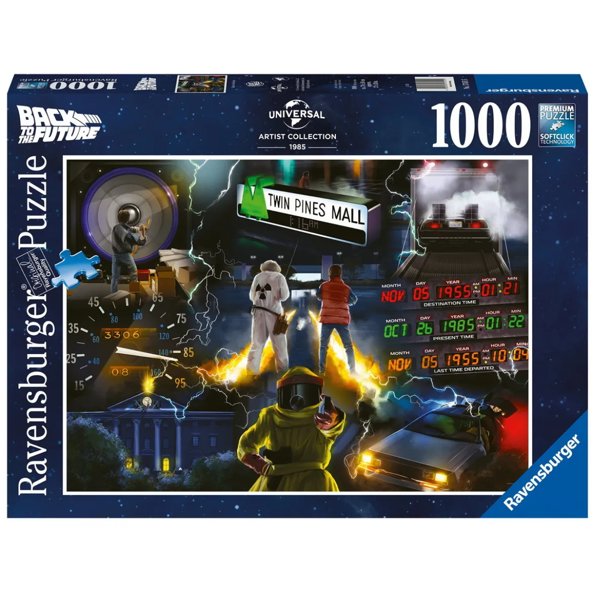 Ravensburger puslespill – Back To The Future. 1000 biter, 70x50 cm.