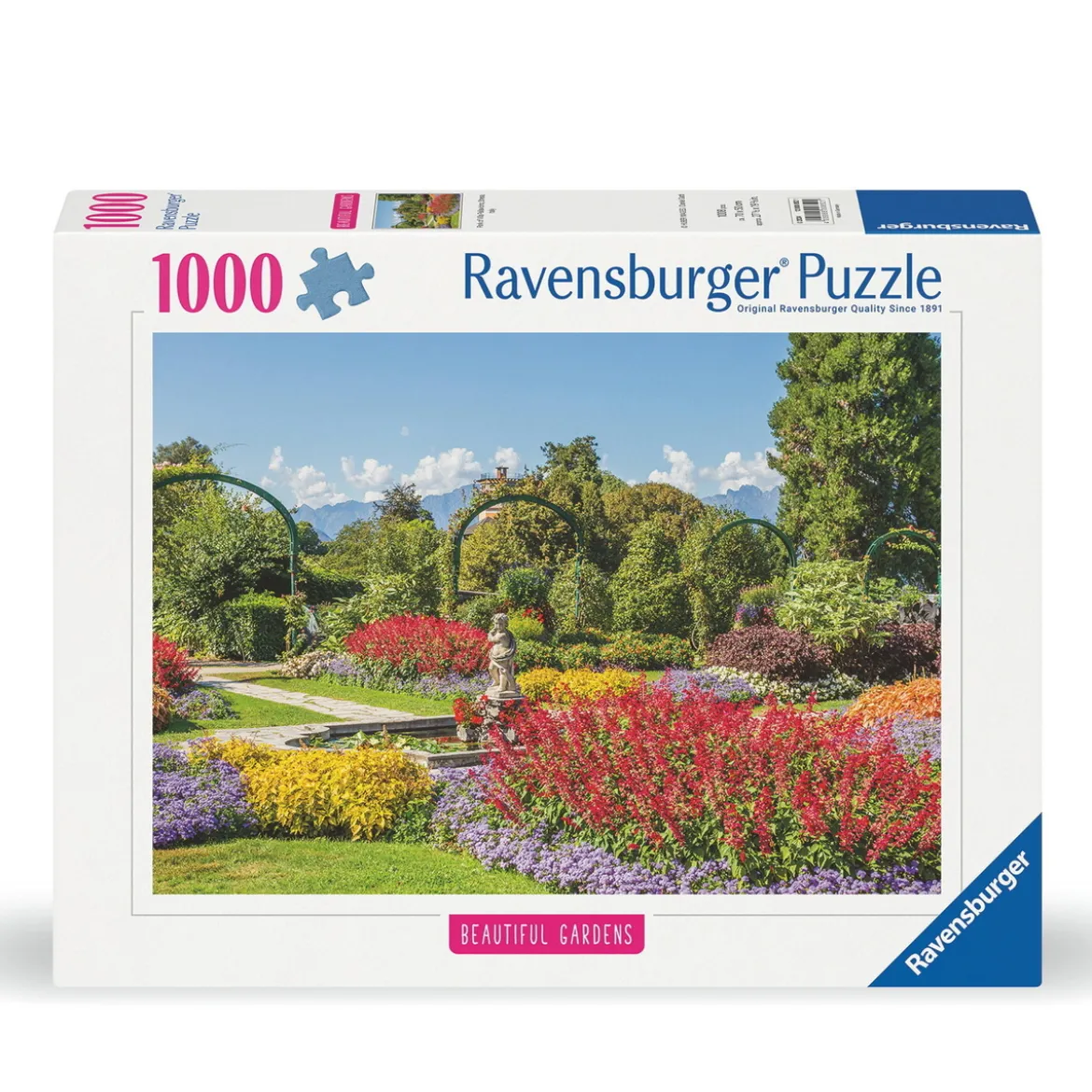 Ravensburger puslespill – Beautiful Gardens Villa Pallavicino. 1000 biter, 70x50 cm.