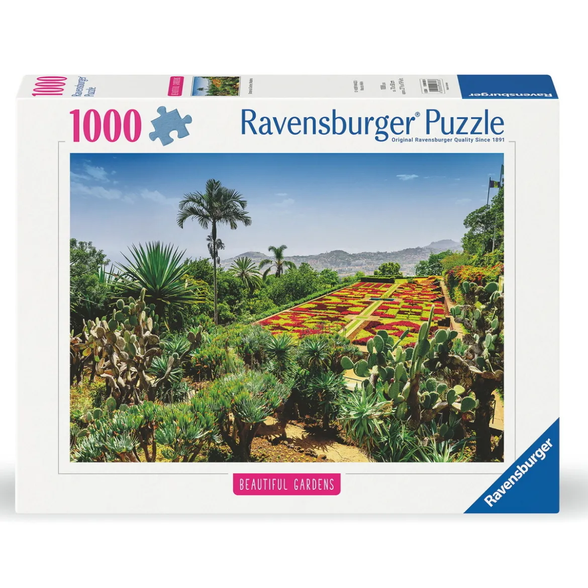 Ravensburger puslespill – Beautiful Gardens Madeira. 1000 biter, 70x50 cm.