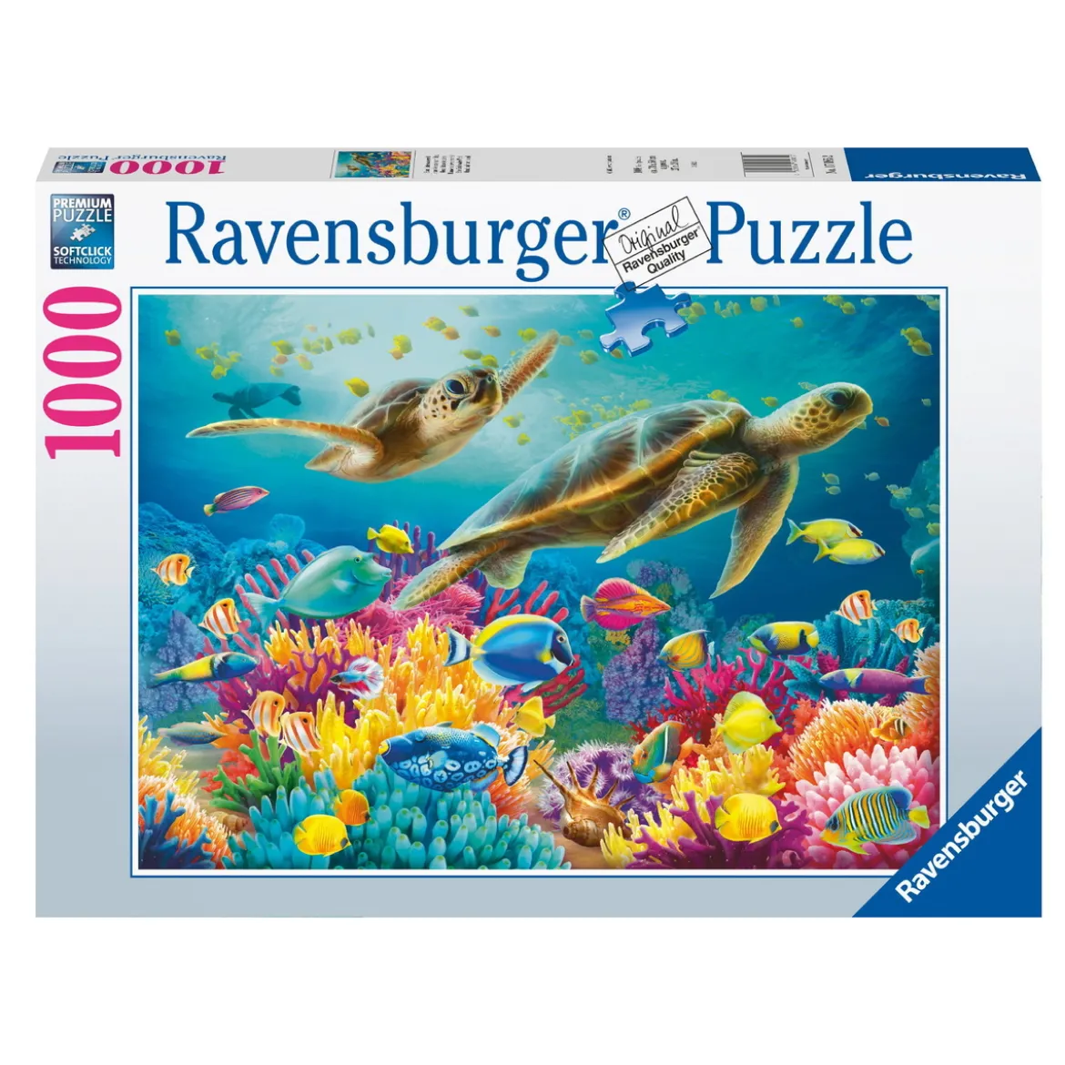 Ravensburger puslespill – Blue Underwater World. 1000 biter, 70x50 cm.