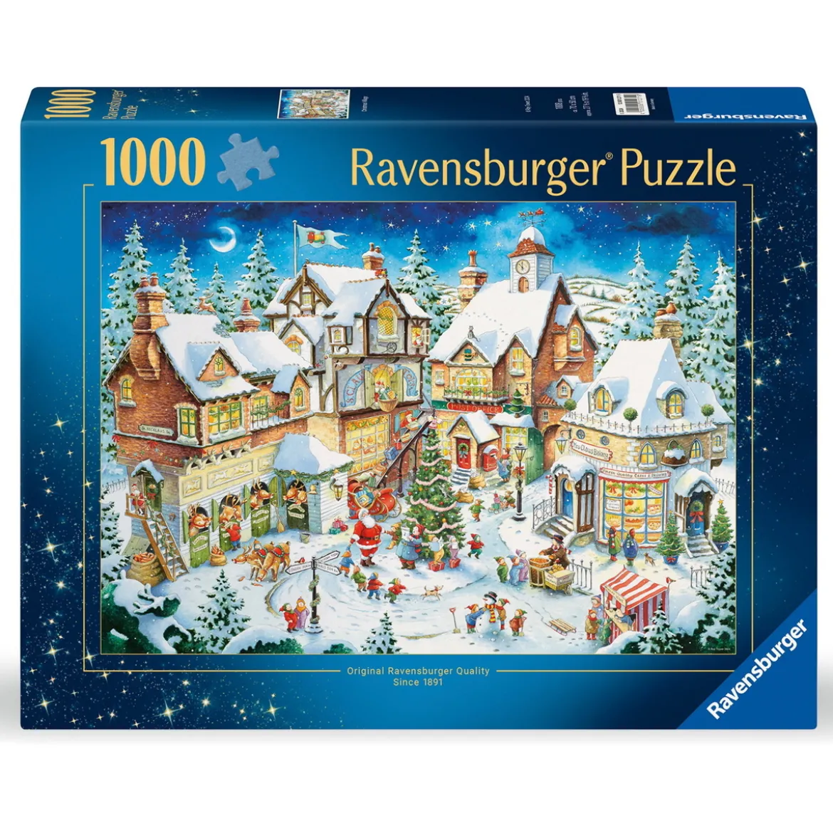 Ravensburger puslespill – Christmas Village, 1000 biter, 70×50 cm