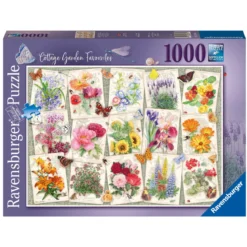 Ravensburger puslespill – Cottage Garden Favourites. 1000 biter, 70x50 cm.