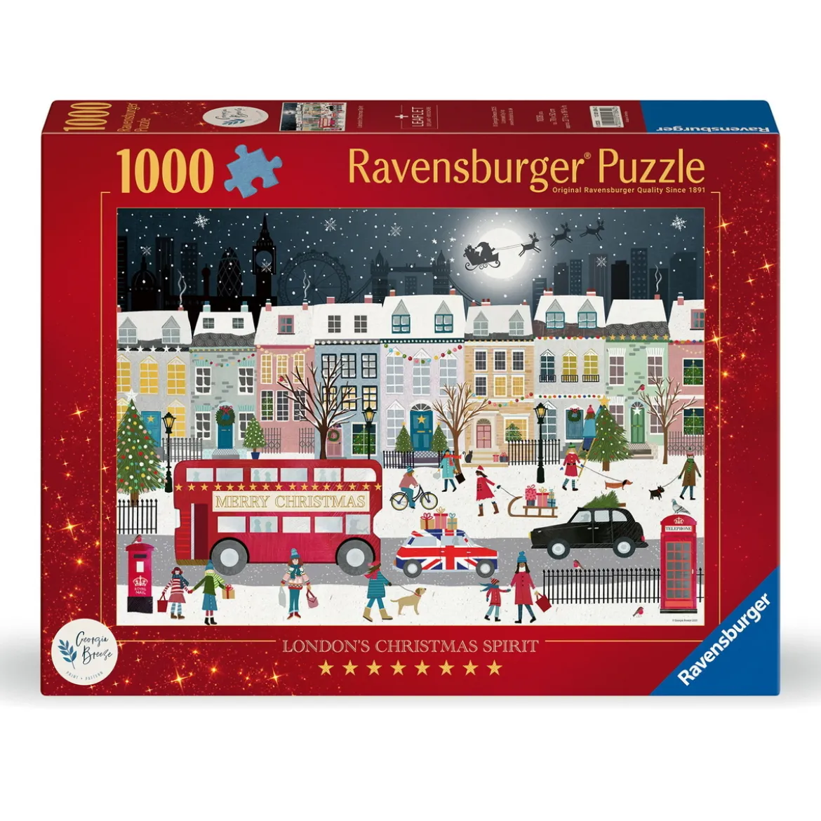 Ravensburger puslespill – London Christmas Spirit, 1000 biter, 70×50 cm