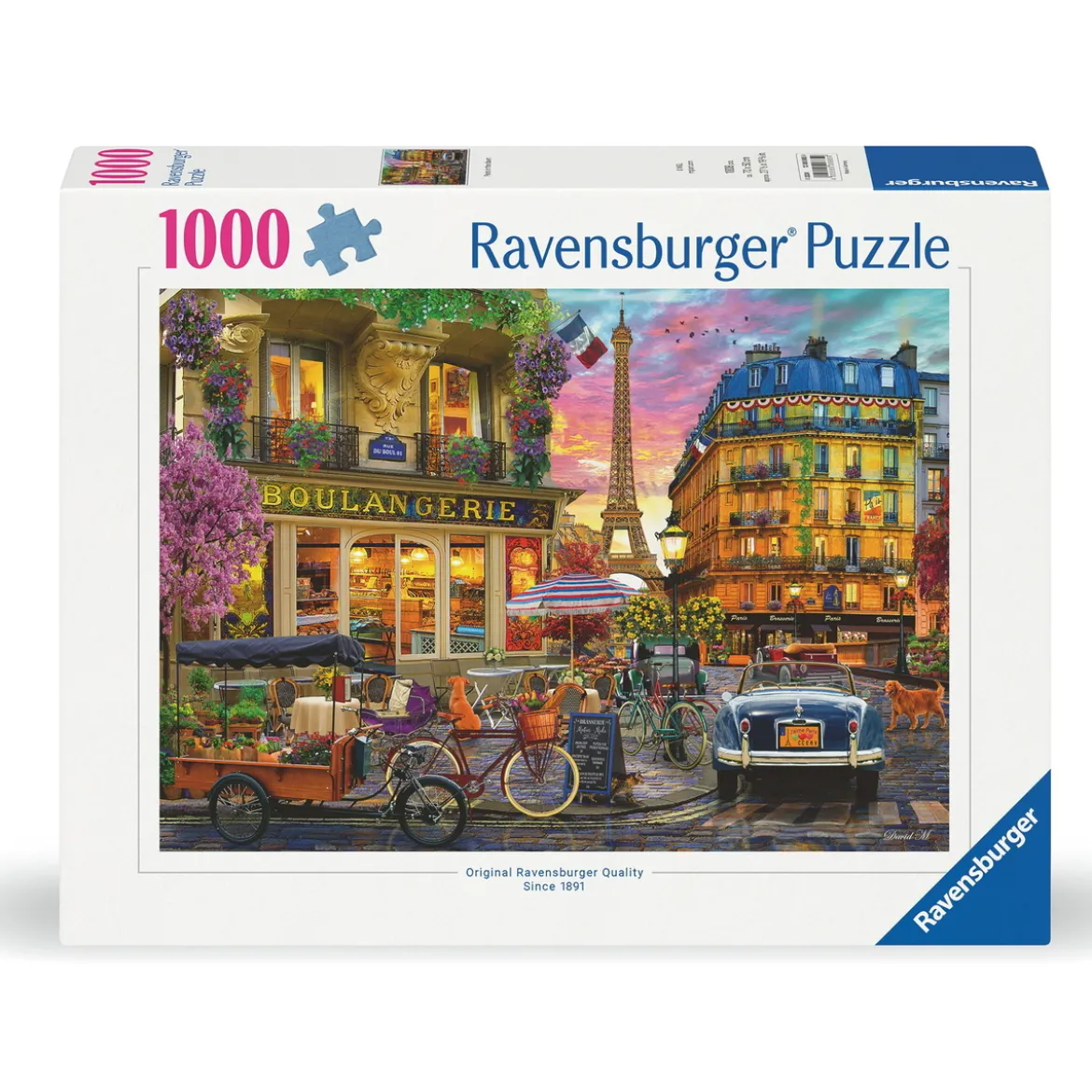 Ravensburger puslespill – Paris At Dawn. 1000 biter, 70x50 cm.