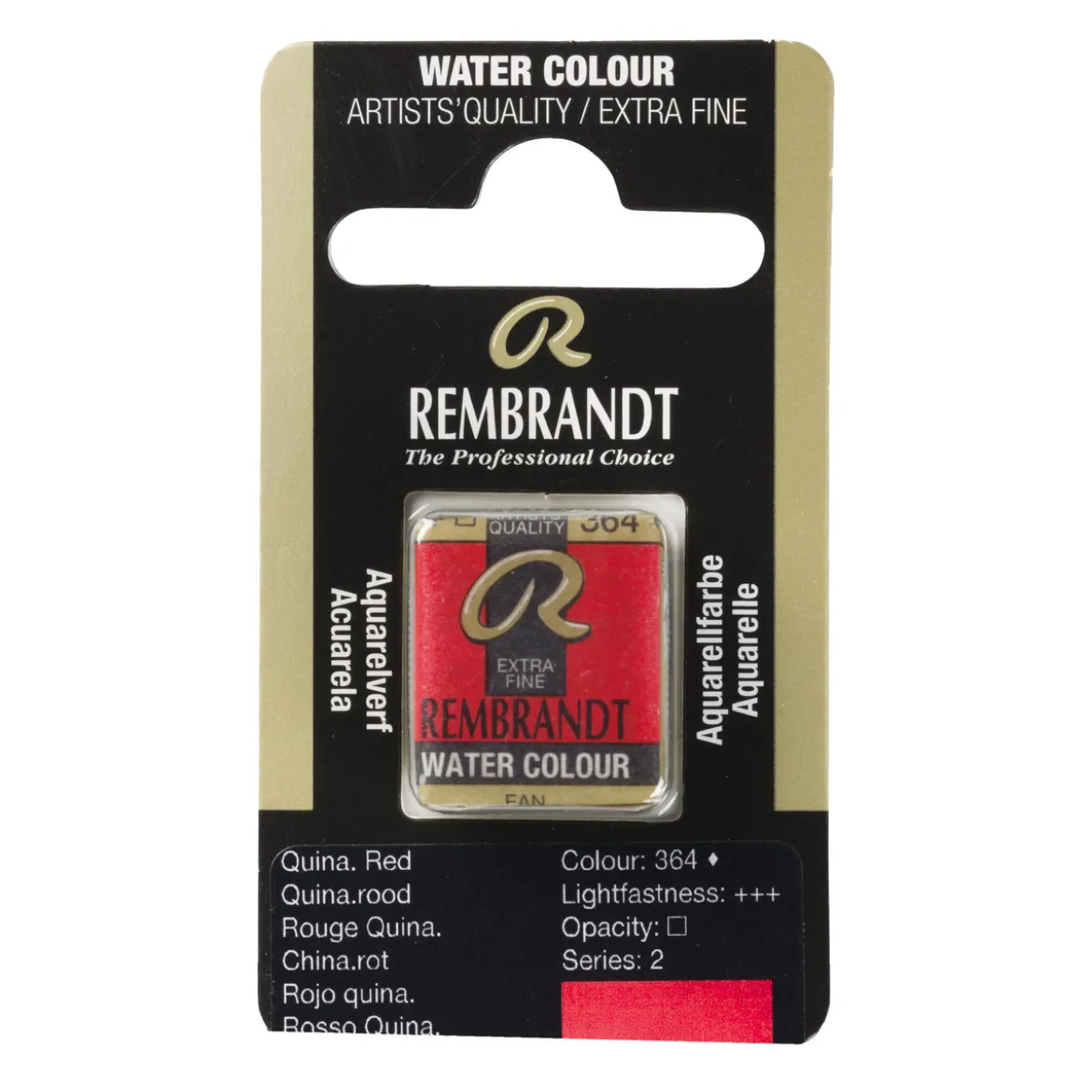 Rembrandt akvarellmaling halvkopp – Quinacridone Red Violet 365