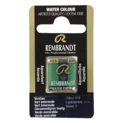 Rembrandt akvarellmaling halvkopp – Viridian 616