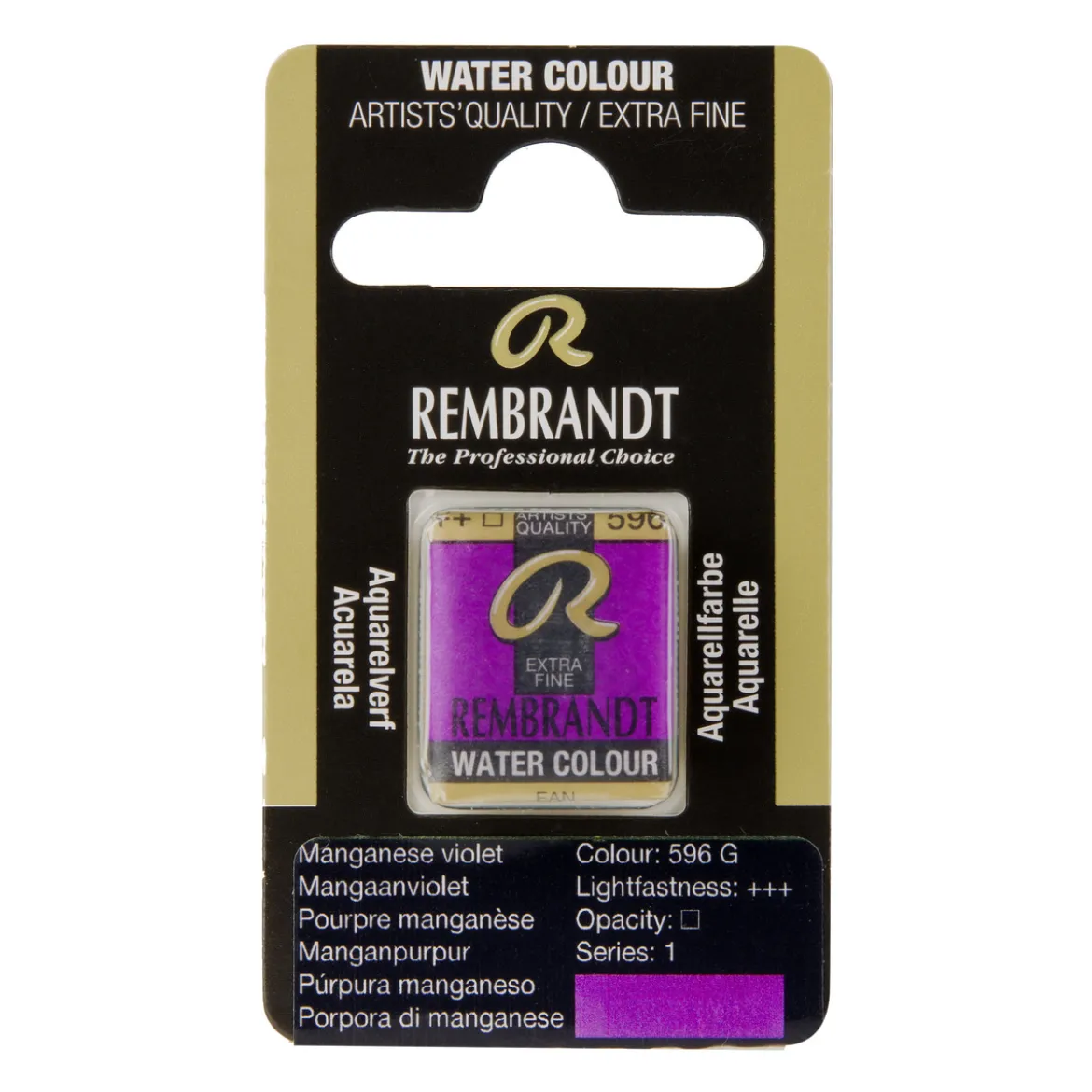 Rembrandt akvarellmaling halvkopp – Cerulean Blue Green 598