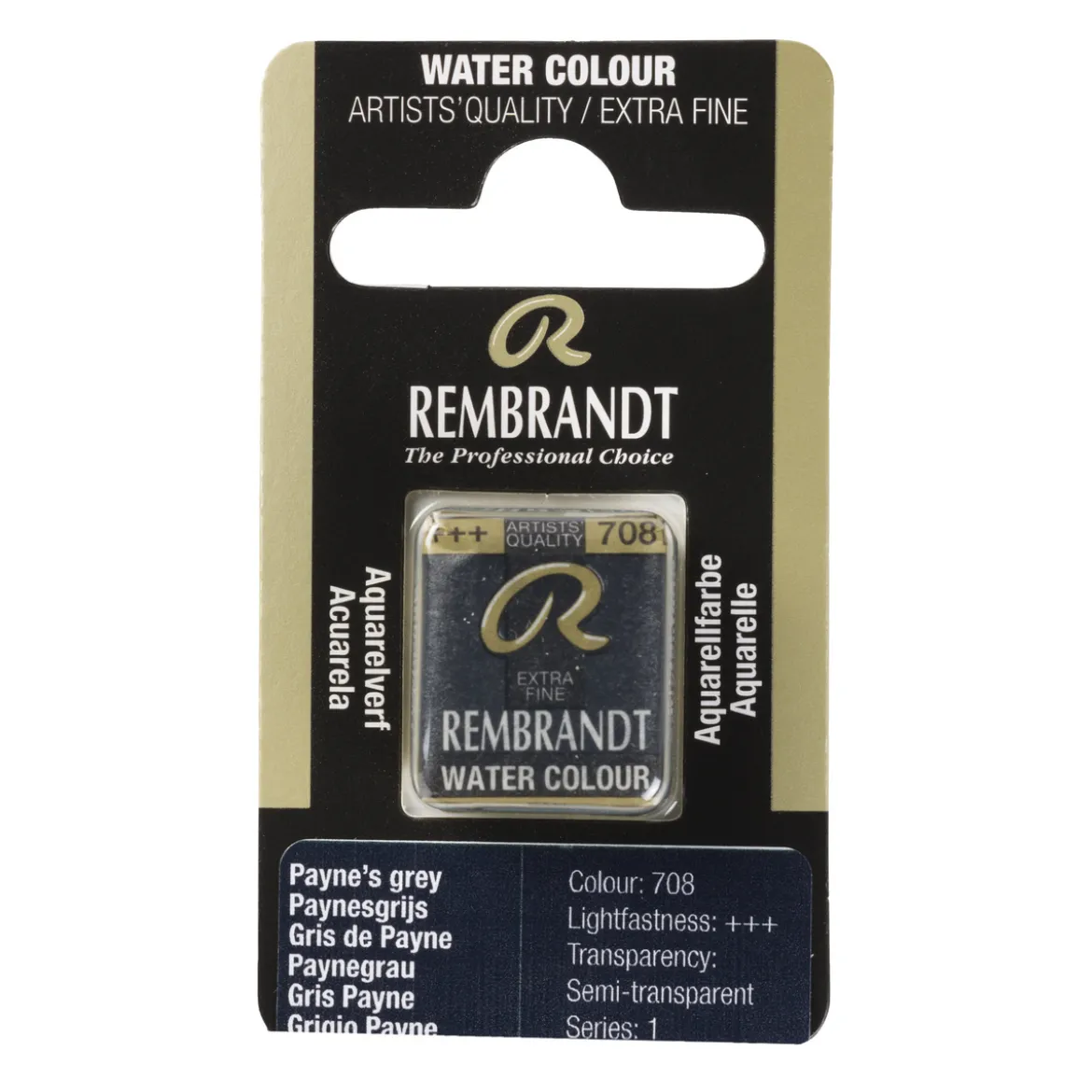 Rembrandt akvarellmaling halvkopp – Payne's Gray 708