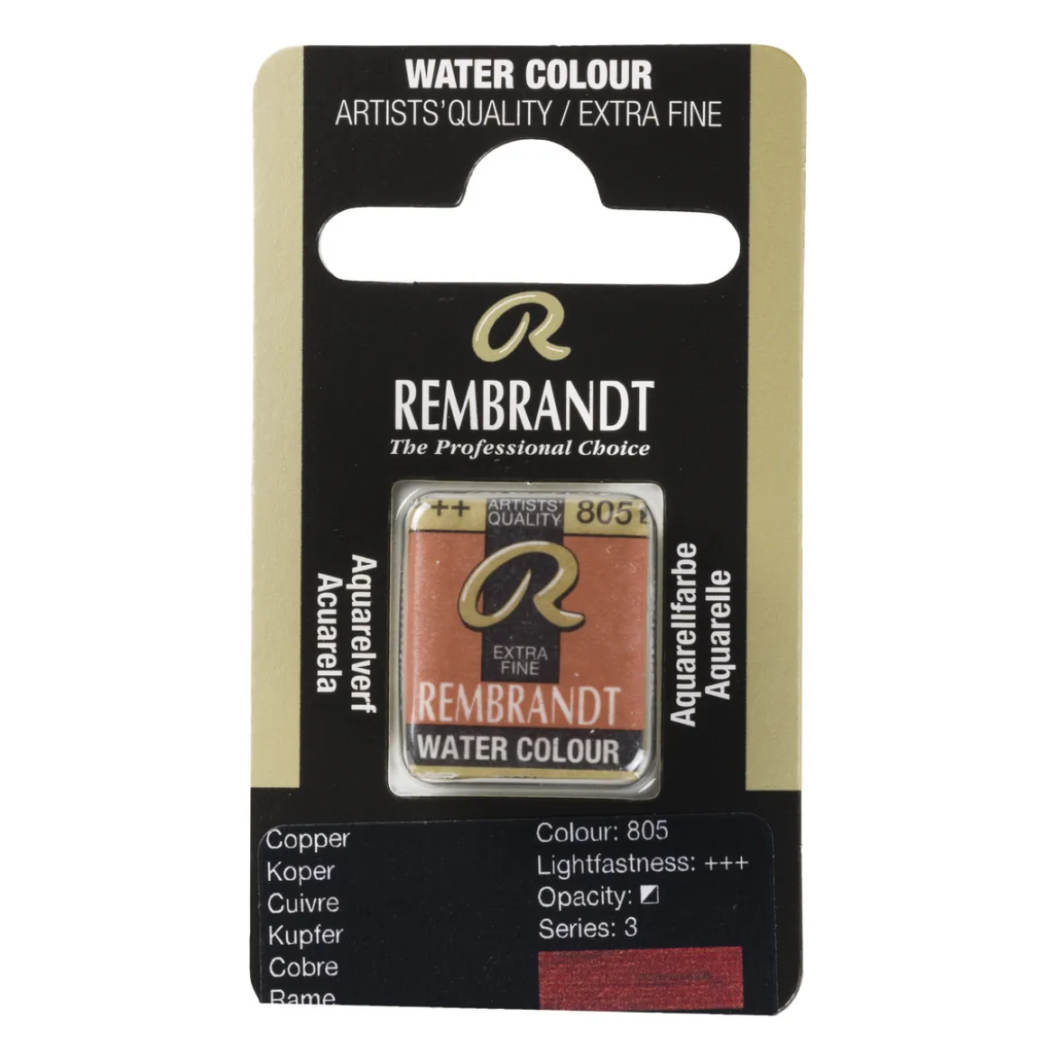 Rembrandt akvarellmaling halvkopp – Graphite 840