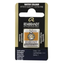 Rembrandt akvarellmaling halvkopp – Gold Ochre 231